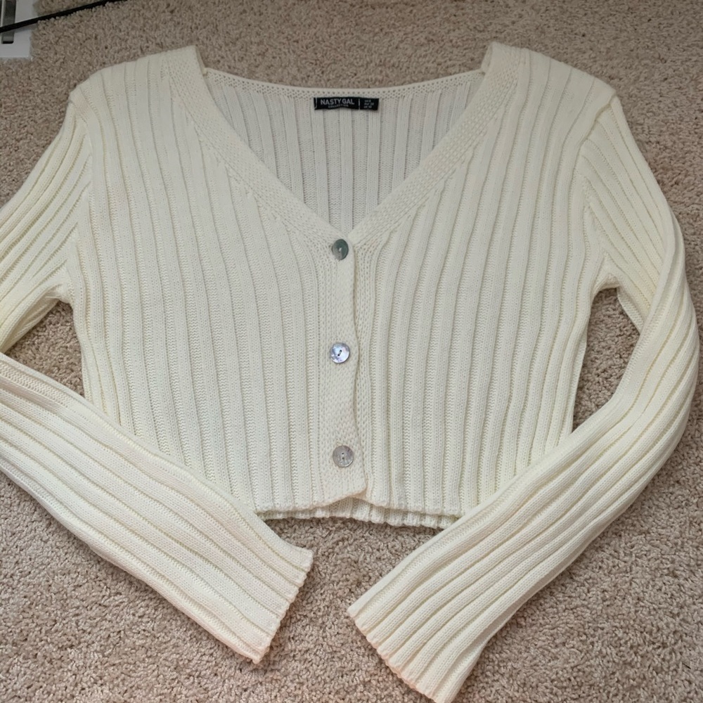 Nasty Gal Cropped Cardigan